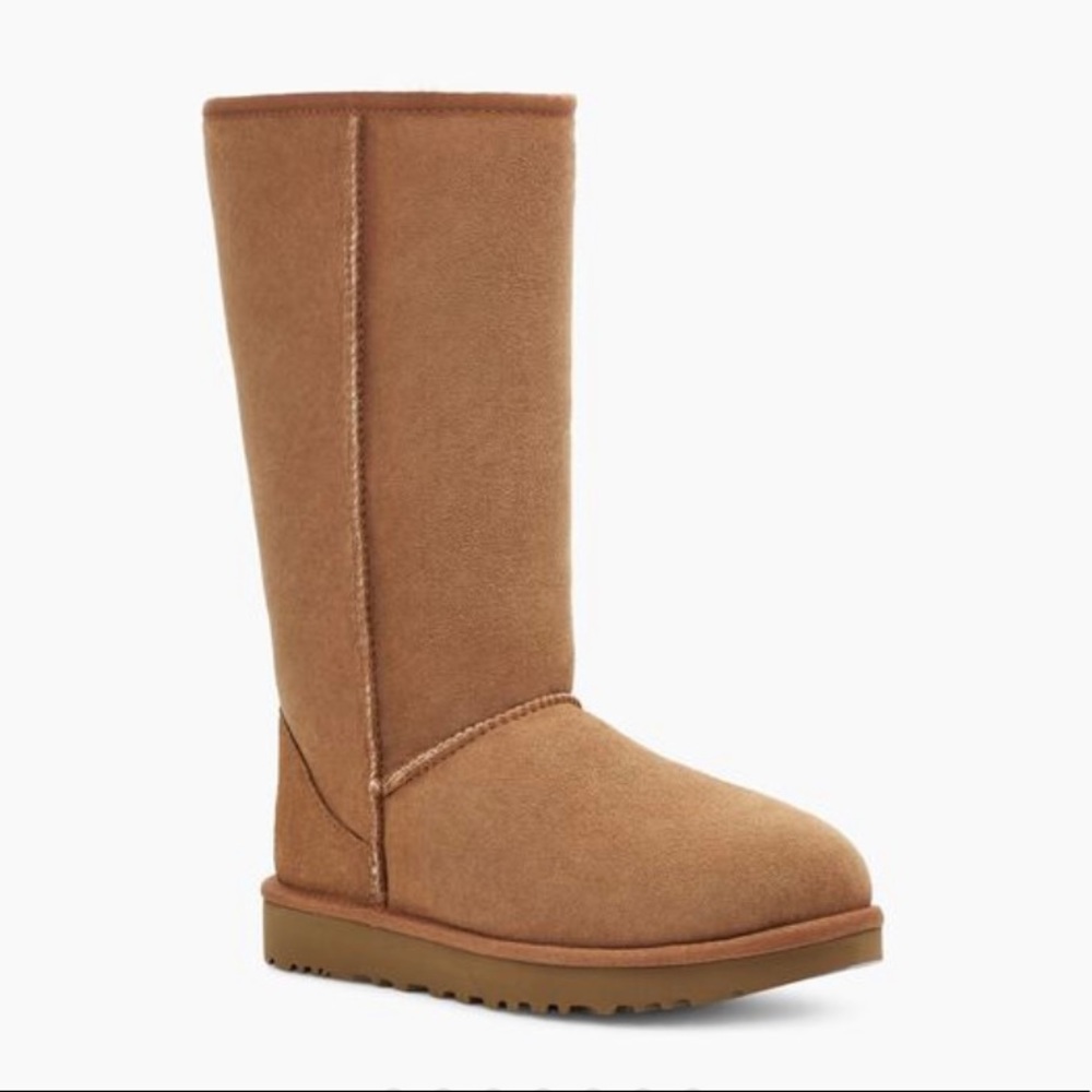chestnut tall UGG size 6